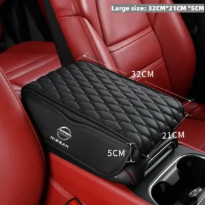 car arm rest cushion center console protection cover for nissan rogue pathfinder x trail note qashqai juke patrol car sticker