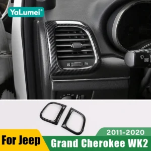 for jeep grand cherokee wk2 2011 2012 2013 2014 2015 2016 2017 2018 2019 2020 car dashboard air vent outlet cover accessories