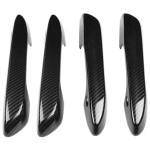 for lexus ls ls350 ls500 ls500h xf50 2018 2022 carbon fiber chrome car door handle cover trim sticker styling accessories