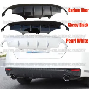 for nissan teana altima 2019 2020 2021 2022 carbon rear bumper diffuser spoiler refit guard trim car accsesories