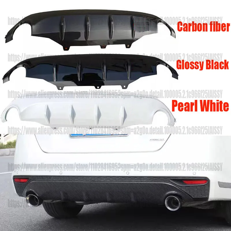 for nissan teana altima 2019 2020 2021 2022 carbon rear bumper diffuser spoiler refit guard trim car accsesories for nissan teana altima 2019 2020 2021 2022 carbon rear bumper diffuser spoiler refit guard trim car accsesories