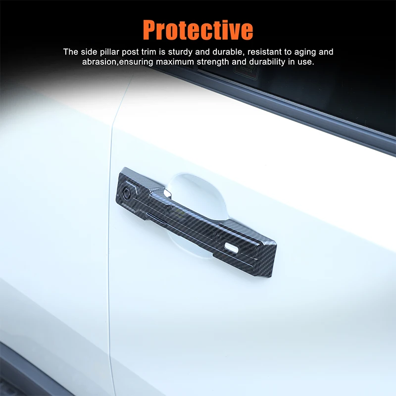 for toyota prado lc250 land cruiser 250 2024+ abs exterior door handle protective cover decorative sticker car accessories for toyota prado lc250 land cruiser 250 2024+ abs exterior door handle protective cover decorative sticker car accessories