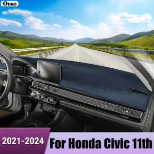 car dashboard avoid light pad instrument platform desk cover mat carpet accessories for honda civic 11th gen 2021 2022 2023 2024