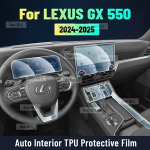 protective interior film anti scratch for lexus gx 550 2024 2025 equator sport car tpu center console screen accessories