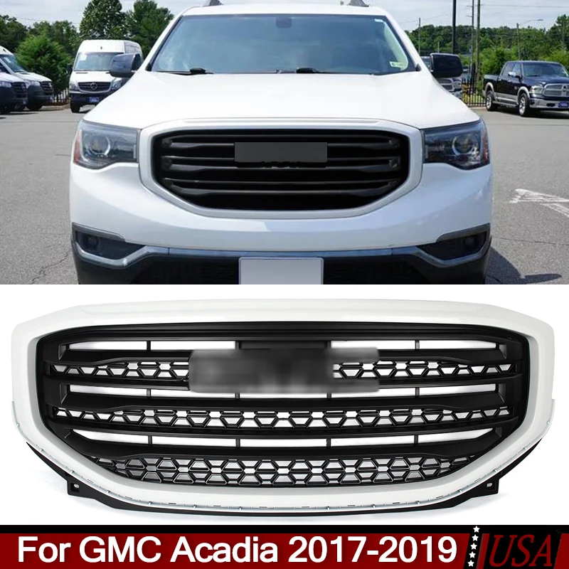 front bumper grille grill assembly for gmc acadia sle slt sl 2017 2018 2019 radiator centre grill mesh black chrome 64kw94v front bumper grille grill assembly for gmc acadia sle slt sl 2017 2018 2019 radiator centre grill mesh black chrome 64kw94v