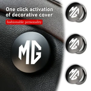 for mg car logo one click start button decoration protection cover accessories hector tf gt zr 3 5 6 7 hs zs gs rx5 rx8