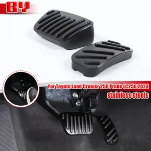 for toyota land cruiser 250 prado lc250 2024 car foot rest pedal gas fuel accelerator brake pedals cover auto accessories