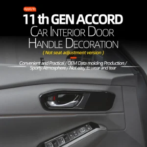 for 11 th generation honda accord 2022 2023 2024 2025 inner door handle cover catch bowl trim not seat adjustment version