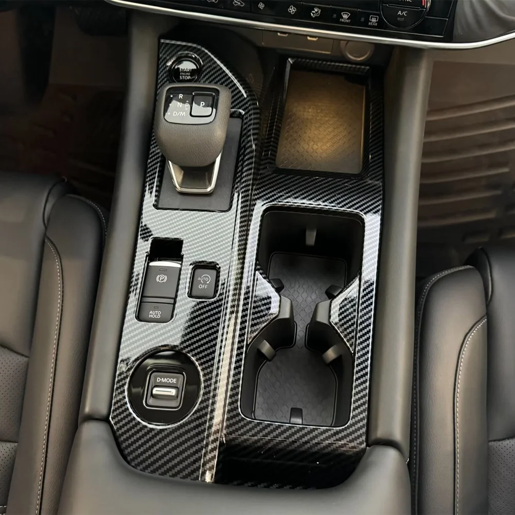 new for nissan pathfinder 2024 abs lhd carbon fiber center console gear shift cup holder cover trim new for nissan pathfinder 2024 abs lhd carbon fiber center console gear shift cup holder cover trim