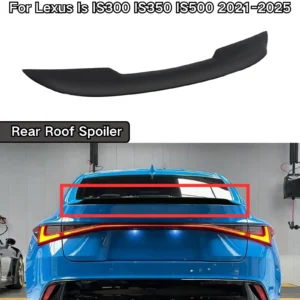 for lexus is is300 is350 is500 2021 2025 car rear roof spoiler glossy black carbon fiber painted car accessories body kit