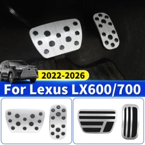 for toyota lexus lx700 600 700 lx600 2022 2026 anti slip aluminum alloy brake accelerator pedal cover car protection accessories