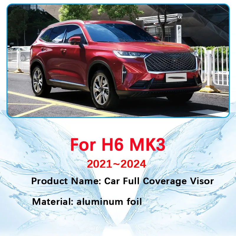 for gwm haval h6 3rd gen mk3 2021~2024 2023 2022 car full sun visor rear window cover windshield mat sunshades auto for gwm haval h6 3rd gen mk3 2021~2024 2023 2022 car full sun visor rear window cover windshield mat sunshades auto