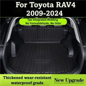 for 2009 2024 toyota rav4 hybrid rav4 prime floor mat cargo liner backrest trunk floor liners back seat cover waterproof