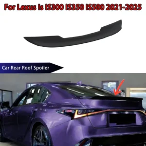 for lexus is is300 is350 is500 2021 2022 2025 rear roof spoilers & wings car accessories abs plastic body kit carbon fiber look
