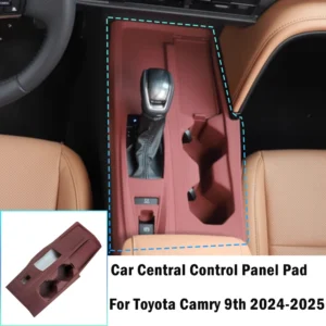for toyota camry 9th 2024 2025 car central control shift anti scratch protective pad silicone water cup anti slip cover