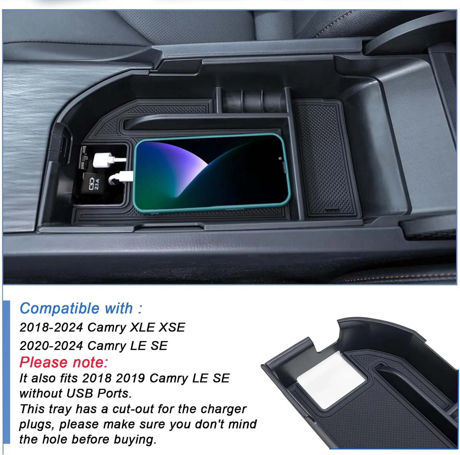 center console tray compatible with 2018 24 toyota camry xle xse and 2020 24 camry le se with dual usb ports armrest storage center console tray compatible with 2018 24 toyota camry xle xse and 2020 24 camry le se with dual usb ports armrest storage