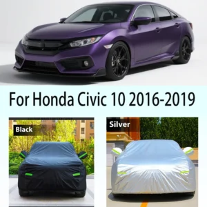 for honda civic 10 2016 2019 2018 full car cover outdoor auto sun shade anti uv snow rain protection waterproof cover dustproof