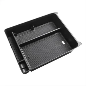 center console organizer for honda pilot 2023 2024 accessories, console tray armrest container storage box, black