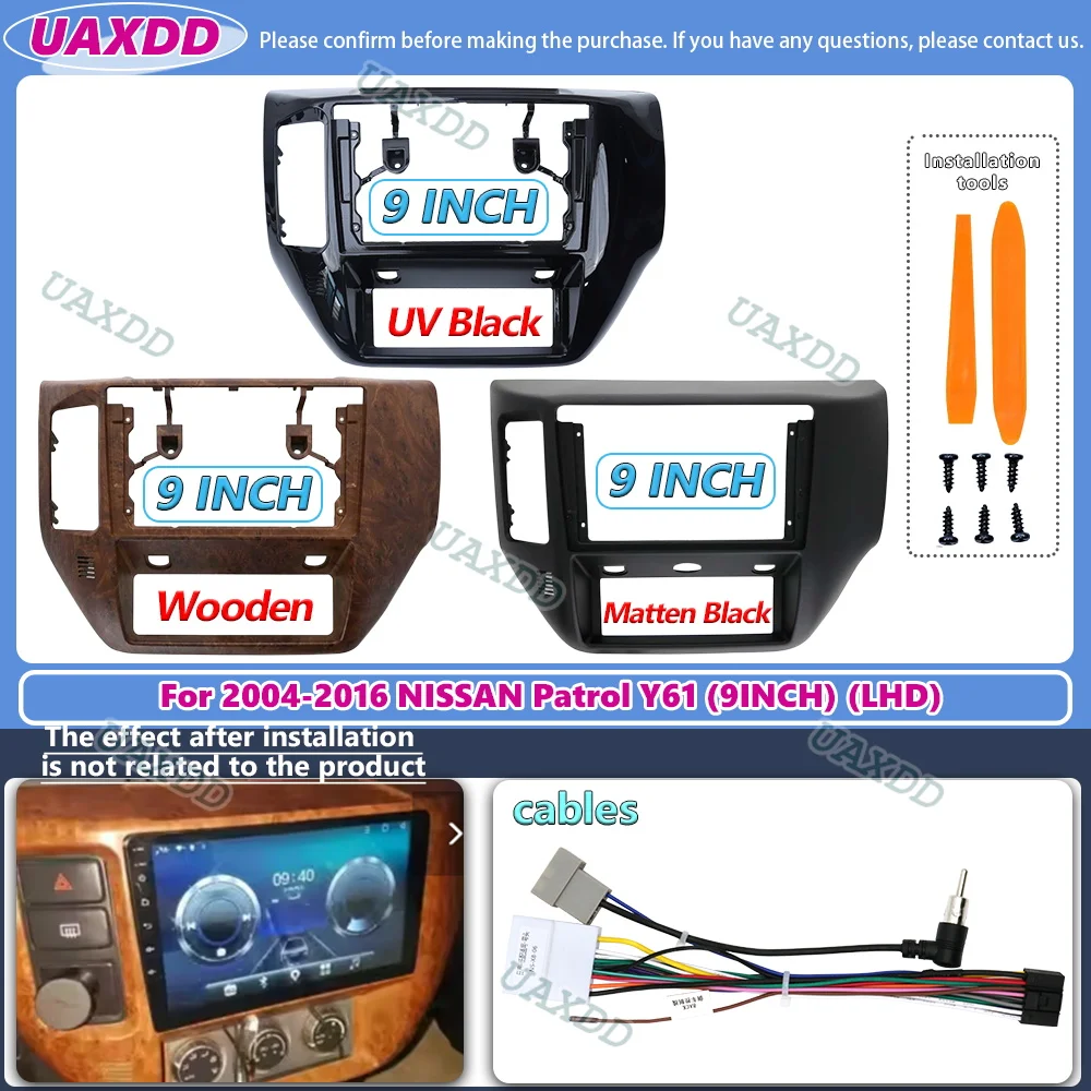 uaxdd 2 din car for 2004 2016 nissan patrol y61 9inch left hand drive android frame kit panel fascia cable video dashboard dvd uaxdd 2 din car for 2004 2016 nissan patrol y61 9inch left hand drive android frame kit panel fascia cable video dashboard dvd