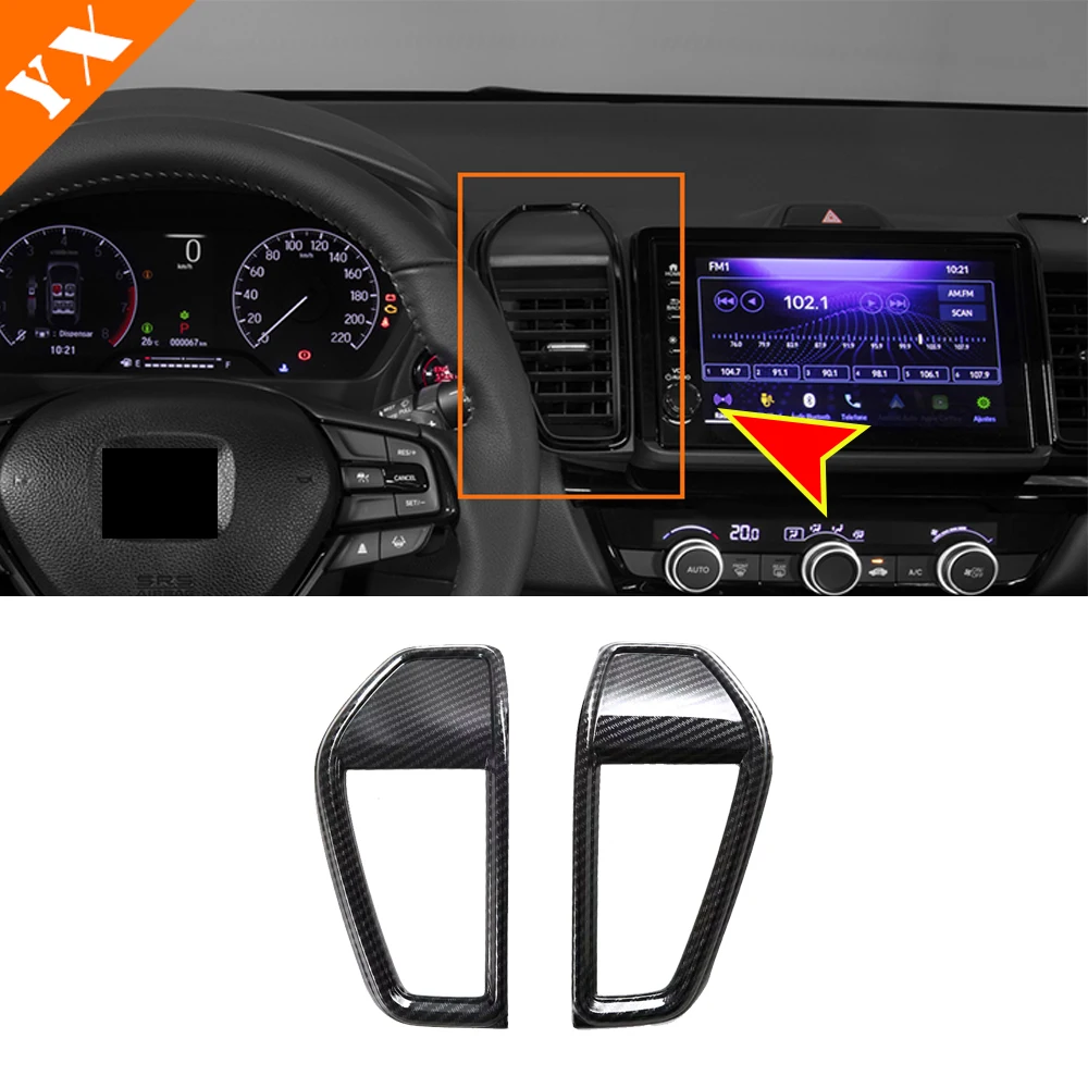 2022 2023 for honda city carbon car central console trim rear armrest frame gear shift panel dashboard air vent trim 2022 2023 for honda city carbon car central console trim rear armrest frame gear shift panel dashboard air vent trim