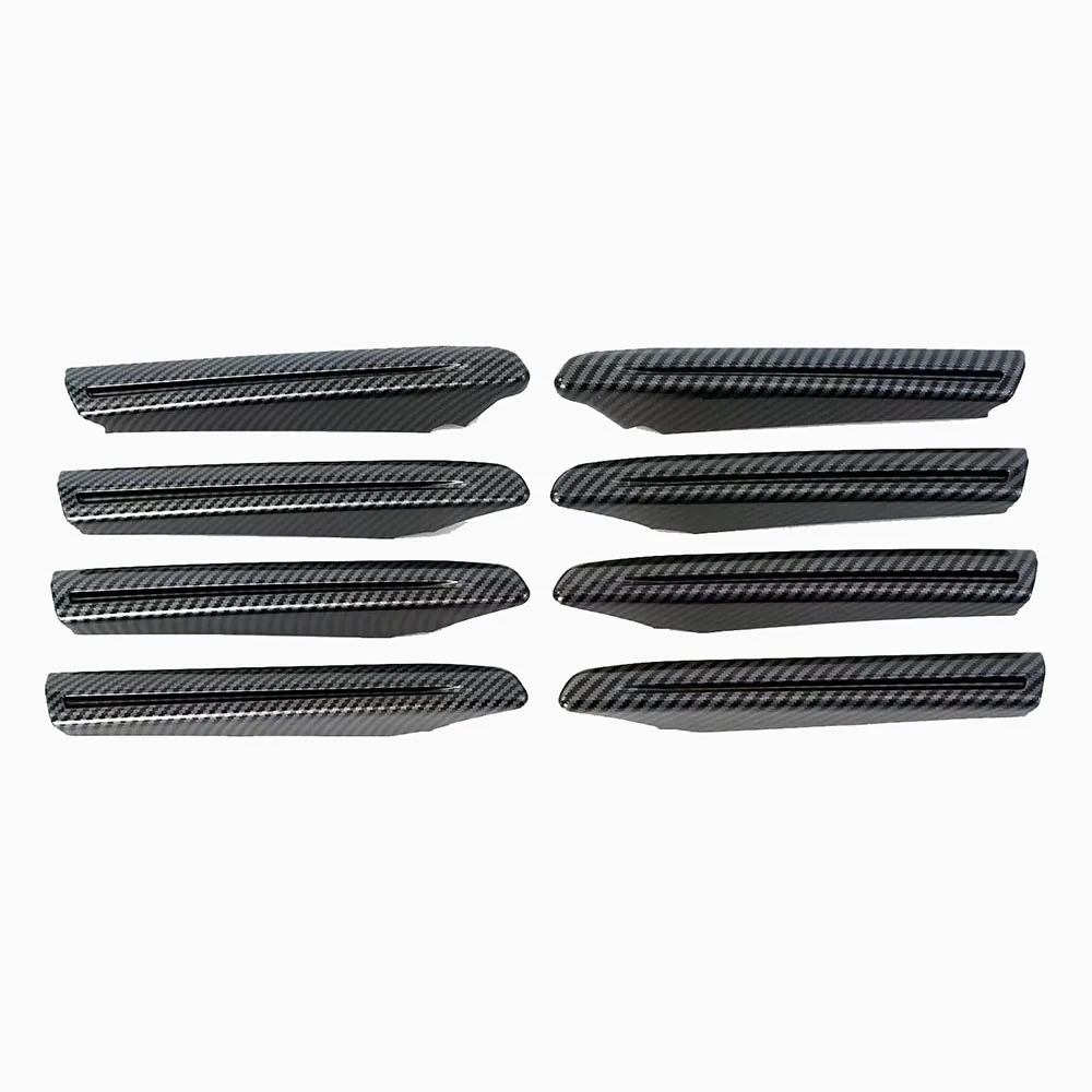 for toyota land cruiser 300 2021 2022 lc300 chrome/bright black/carbon fiber front grille bumper guard styling trim covers 8pcs for toyota land cruiser 300 2021 2022 lc300 chrome/bright black/carbon fiber front grille bumper guard styling trim covers 8pcs