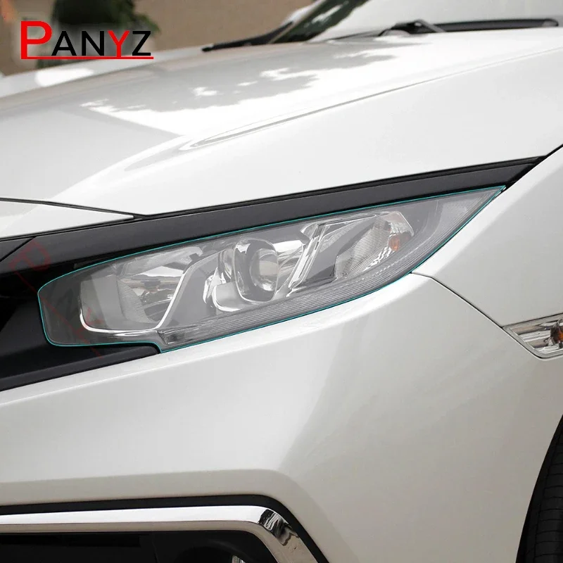 for honda civic accord 10th 2018 2019 2020 car headlight protective film headlamp restoration transparent black tpu sticker for honda civic accord 10th 2018 2019 2020 car headlight protective film headlamp restoration transparent black tpu sticker