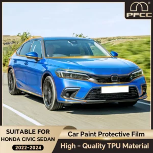 pfcc tpu invisible car paint protection film clear ppf decal kit for honda civic sedan 2022 2023 2024 cars accessories