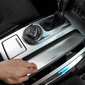center gear water cup panel interior modification for nissan patrol y62 – carbon fiber pattern decoration accessories