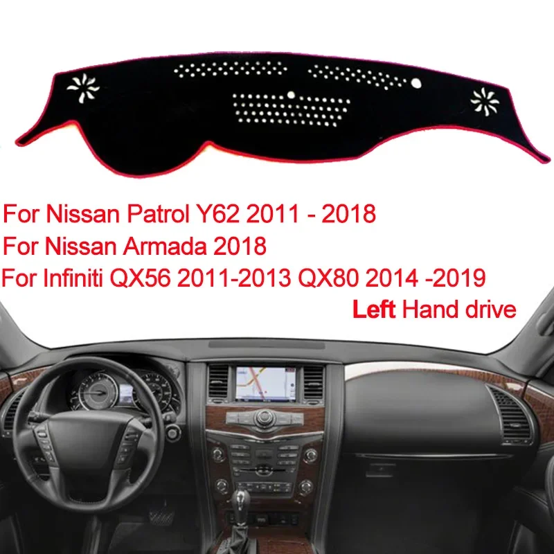 car dashboard cover for nissan patrol y62 2011 2018 armada 2018 for infiniti qx56 2011 2013 qx80 2014 2019 dashboard sun shade car dashboard cover for nissan patrol y62 2011 2018 armada 2018 for infiniti qx56 2011 2013 qx80 2014 2019 dashboard sun shade