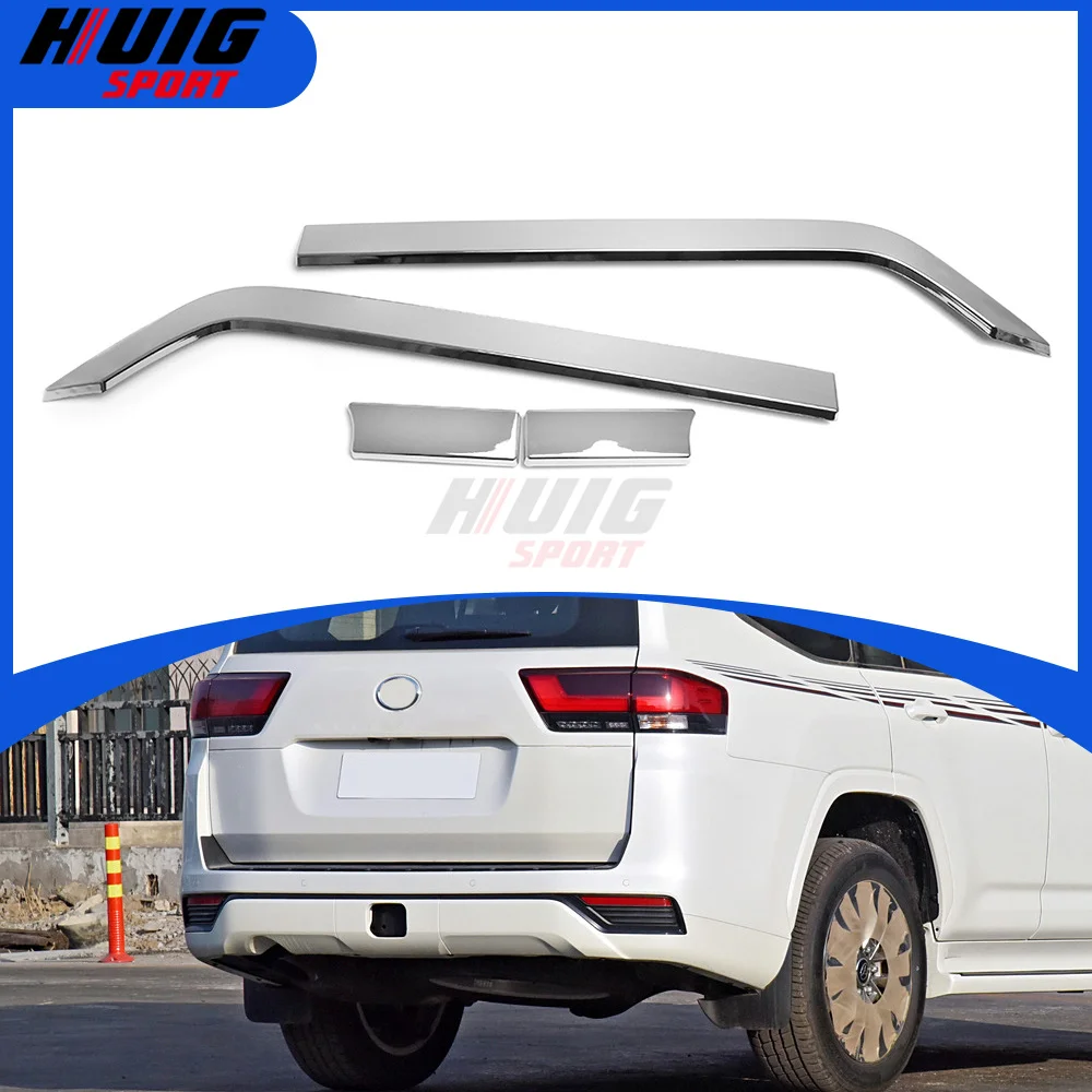for toyota land cruiser 300 lc300 2022 2023 2024 abs chrome exterior car rear bumper fog light strip cover trim accessorie for toyota land cruiser 300 lc300 2022 2023 2024 abs chrome exterior car rear bumper fog light strip cover trim accessorie