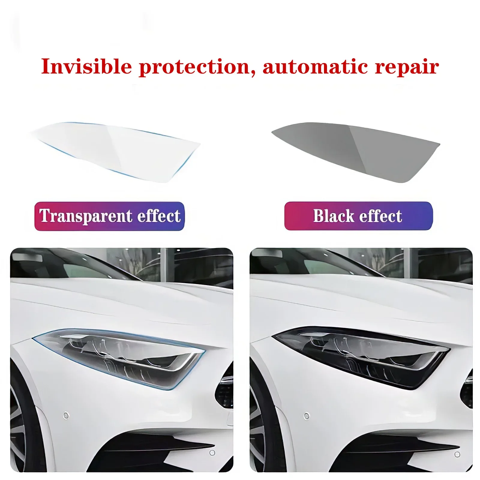 for infiniti qx80 2025 2026 smoke black tpu headlight protection film anti scratch & uv resistant easy install vinyl wrap kit for infiniti qx80 2025 2026 smoke black tpu headlight protection film anti scratch & uv resistant easy install vinyl wrap kit