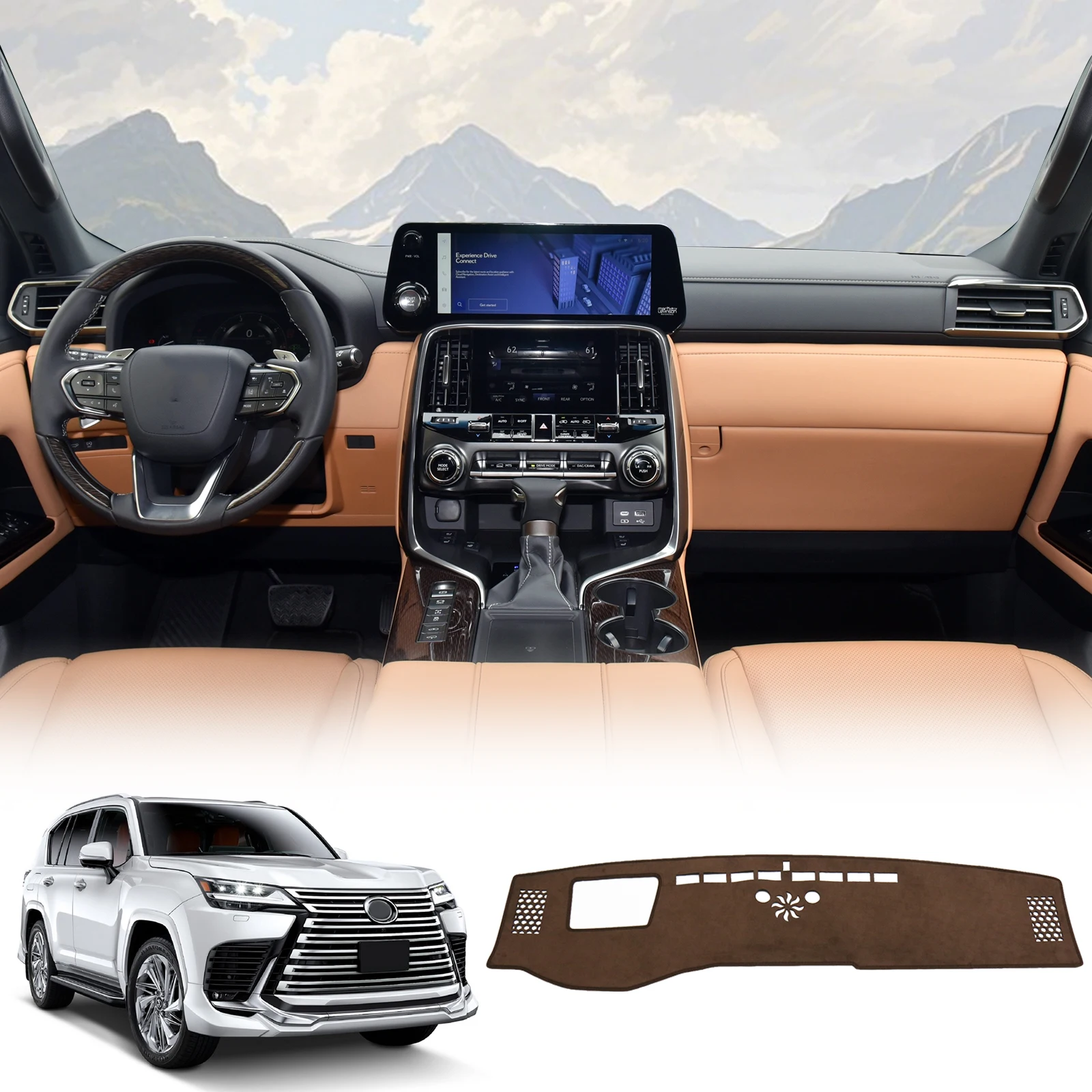 for lexus lx600 lx700h 2022 2023 2024 2025 lx 600 lx 700h accessories protective carpet dash pad dashmat car dashboard mat for lexus lx600 lx700h 2022 2023 2024 2025 lx 600 lx 700h accessories protective carpet dash pad dashmat car dashboard mat