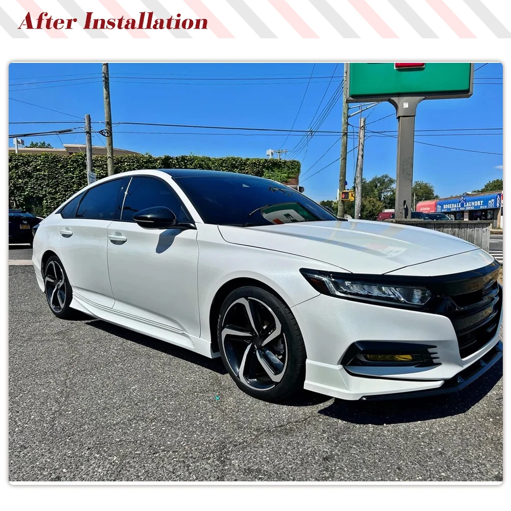 gloss black car side skirt extension lip splitters for honda accord 2018 2022 car side bumper protector racing car body kits gloss black car side skirt extension lip splitters for honda accord 2018 2022 car side bumper protector racing car body kits