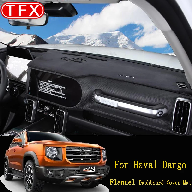car styling flannel slip anti uv mat dashboard cover pad dashmat sun shade carpet for haval dargo 2022 2021 interior accessories car styling flannel slip anti uv mat dashboard cover pad dashmat sun shade carpet for haval dargo 2022 2021 interior accessories