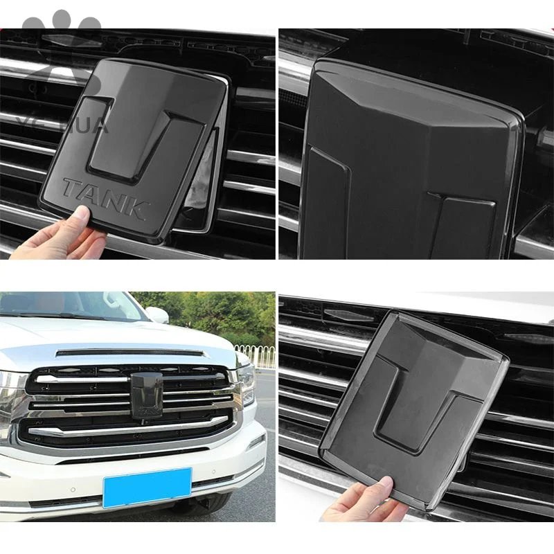 for great wall gwm wey tank 500 tank 500 3d abs sticker car front emblem badge decals black badge logo emblem cover car styling for great wall gwm wey tank 500 tank 500 3d abs sticker car front emblem badge decals black badge logo emblem cover car styling