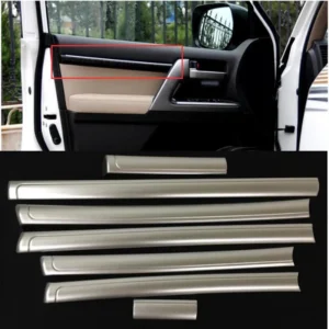 for toyota land cruiser lc200 2008 2020 car inner door stripe decoration cover trim interior door window handle panel cover trim