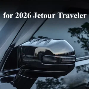 fit for 2026 jetour traveler t2 rearview mirror cover machining protector side mirror cap black warrior modified