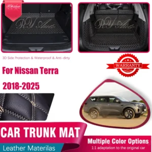 car trunk mats for dongfeng nissan terra x terra fengdu paladin wd23 2018~2025 anti dirty cargo rug storage pad auto accessories