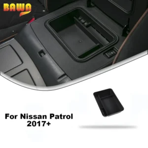 bawa car armrest storage box for nissan patrol 2017 2018 2019 2020 2021 2022 2023 2024 2025 car organizer accessories