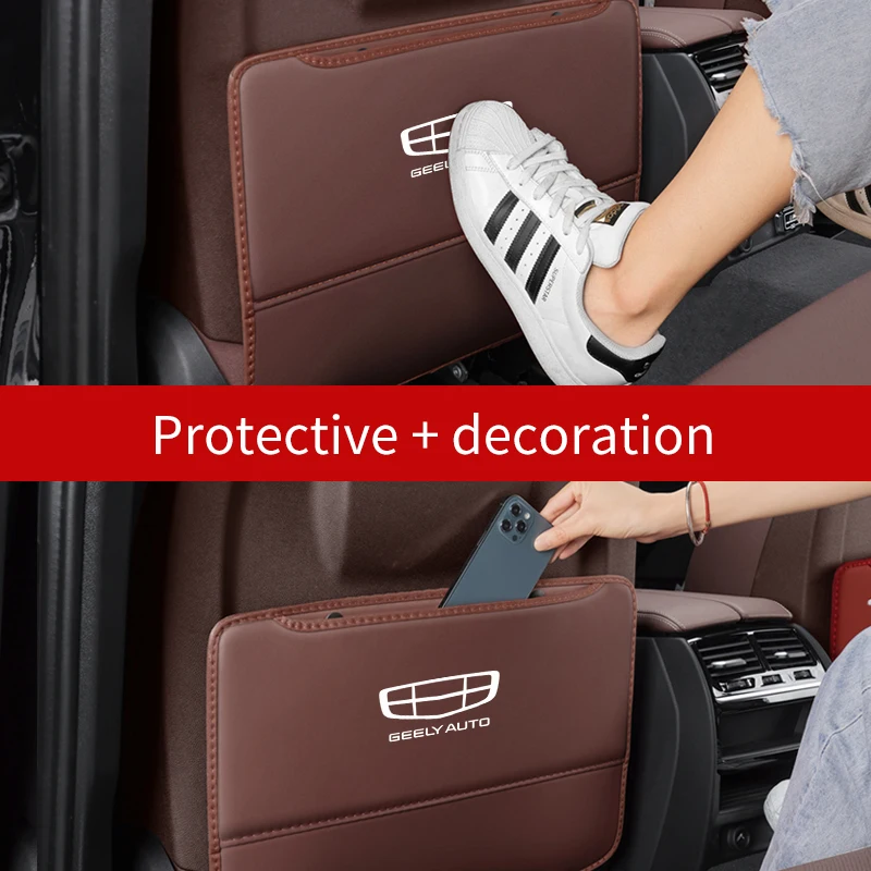 geely geometry c monjaro coolray gx3 atlas boyue emgrand ec7 ec8 gc6 gc9 car seat backrest anti kick pad seat back storage bag geely geometry c monjaro coolray gx3 atlas boyue emgrand ec7 ec8 gc6 gc9 car seat backrest anti kick pad seat back storage bag