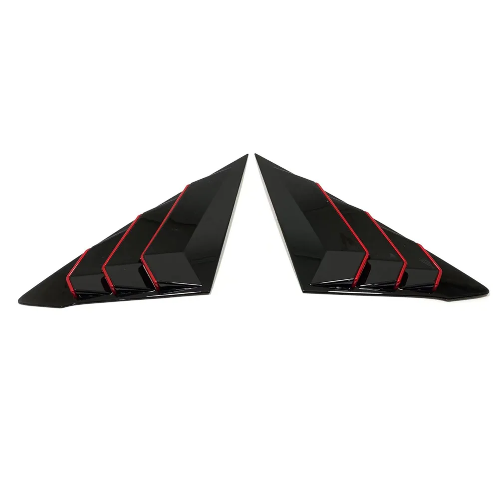 for honda civic 11th gen 2022 2023 2024 rear side window louver vent cover trim car exterior abs plastic decoration for honda civic 11th gen 2022 2023 2024 rear side window louver vent cover trim car exterior abs plastic decoration