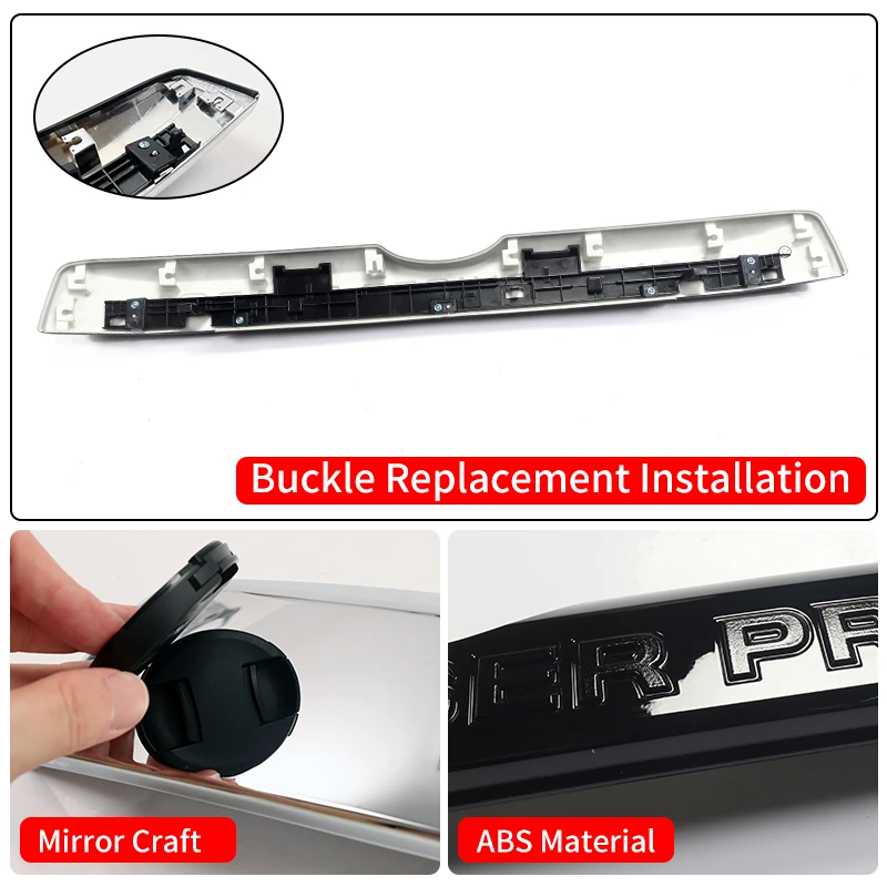 for toyota 2023 2018 land cruiser prado 150 lc150 car tailgate decoration strip cover panel replacement body styling for toyota 2023 2018 land cruiser prado 150 lc150 car tailgate decoration strip cover panel replacement body styling