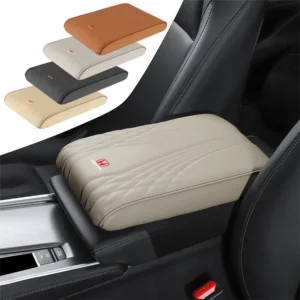1pcs car center console armrest cover leather protection cushion for honda civic fit jazz accord pilot crv odyssey city crx hrv