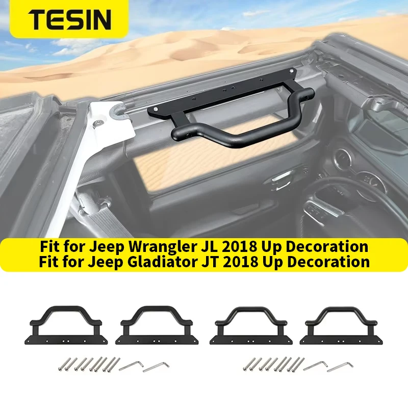 tesin front roof grab handle armrests for jeep wrangler jl gladiator jt 2018 2019 2020 2021 2022 2023 2024 2025 car accessories tesin front roof grab handle armrests for jeep wrangler jl gladiator jt 2018 2019 2020 2021 2022 2023 2024 2025 car accessories