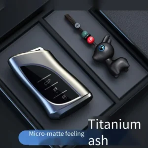 new titanium gray car key case for lexus nx es ux us rc lx gx is rx 200 250h 350h ls 450h 260h 300h ux200 remote key cover fob