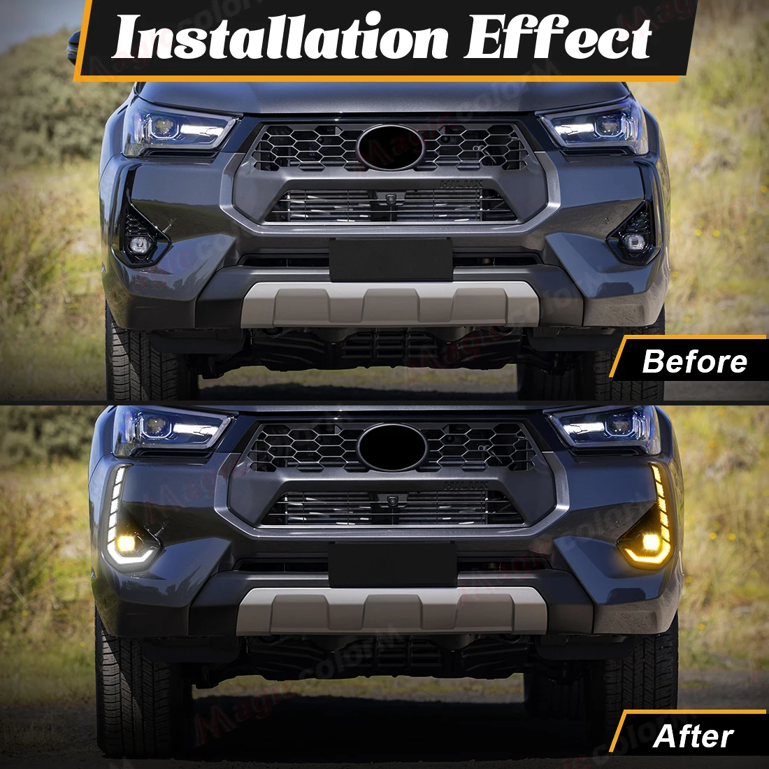 car led fog lamp drl for toyota hilux 2024 2025 daytime running light assembly driving turn signal light with wires switch 12v car led fog lamp drl for toyota hilux 2024 2025 daytime running light assembly driving turn signal light with wires switch 12v