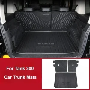 for gwm great wall tank 300 rear trunk mats tpe waterproof cargo liner full surround rear seat backrest protection pad