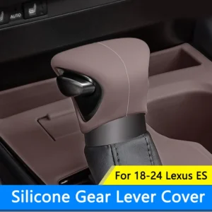 tiajian car manual silicone gear shift knob cover center console anti slip pad non slip grip handle covers for 18 24 lexus es