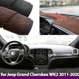 car non slip mat suede leather car dashboard cover mat dashmat protect carpet accessories for jeep grand cherokee wk2 2011 2020