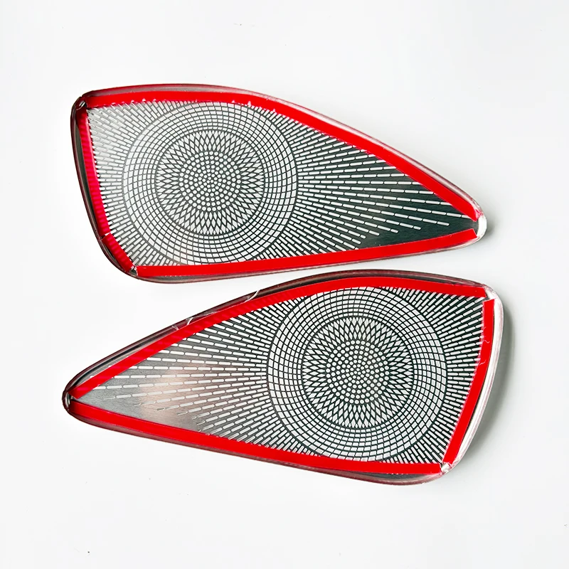for lexus rx speaker cover trim 2023 2026 rx350h rx350 rx500h stainless steel mesh rear door panel speaker decor sticker silver for lexus rx speaker cover trim 2023 2026 rx350h rx350 rx500h stainless steel mesh rear door panel speaker decor sticker silver